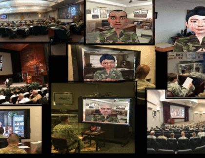 Military classrooms using avatar-based leadership simulation training