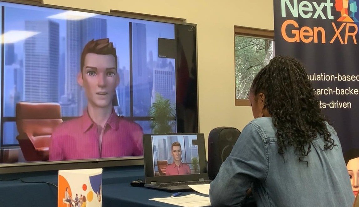 XR Sales Training Simulation with Human-Controlled Avatar