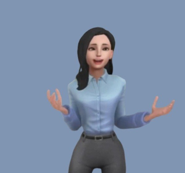 Friendly avatar greets the learner and introduces the topic